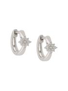 Dana Rebecca 14kt White Gold Jennifer Yamina Diamond Huggies - Silver