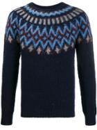 Howlin' Patterned Knit Jumper - Blue
