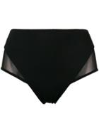 Versace High Waisted Bikini Bottoms - Black