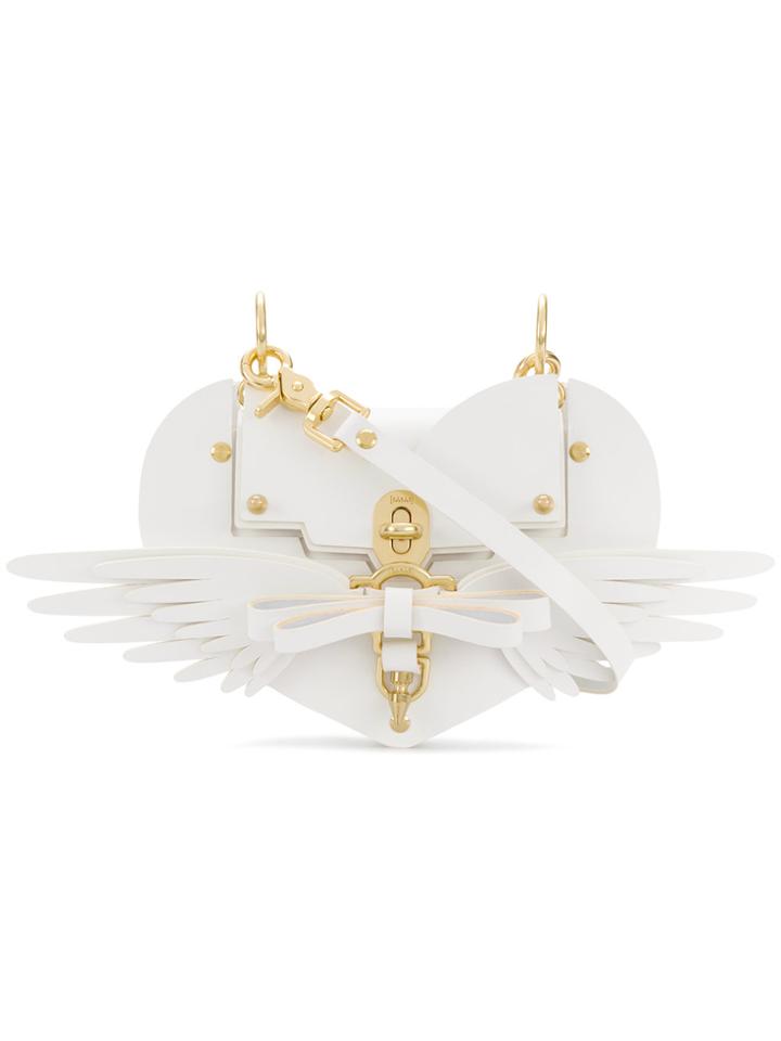 Niels Peeraer Heart Wing Shoulder Bag - White