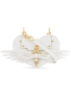 Niels Peeraer Heart Wing Shoulder Bag - White