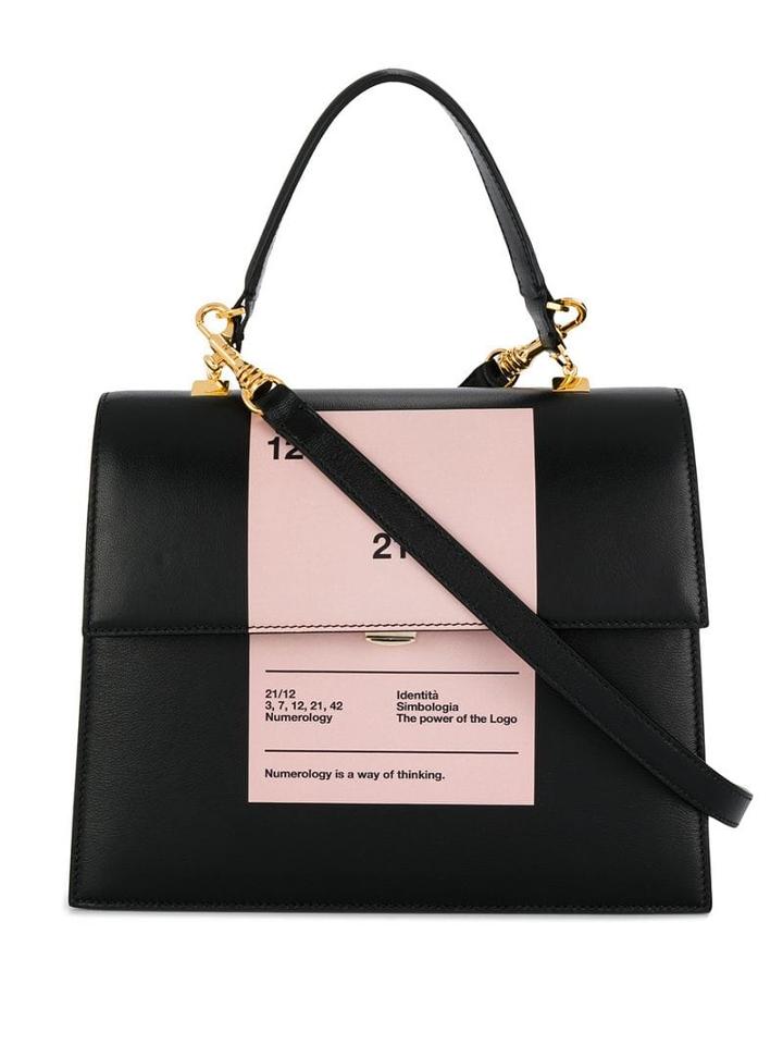 Nº21 Printed Satchel - Black