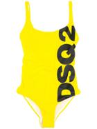 Dsquared2 Kids Logo Print Swimsuit - Yellow