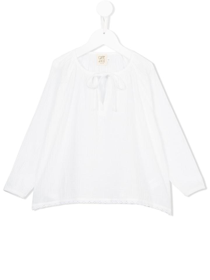 Caffe' D'orzo Giordana Blouse, Girl's, Size: 10 Yrs, White