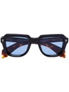 Jacques Marie Mage Taos Square Sunglasses - Black