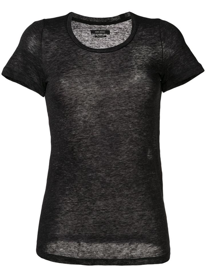Isabel Marant Vika T-shirt Top - Grey