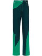 Eckhaus Latta Dyed Straight-leg Jeans - Blue