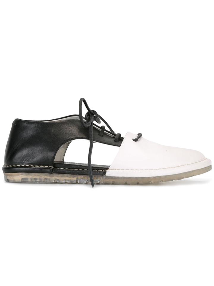 Marsèll Cut-out Oxford Shoes - Black