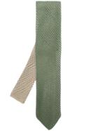 Lardini Perforated Knit Tie - Green
