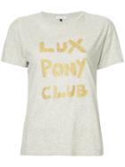 Bella Freud Lux Pony Club T-shirt - Grey