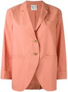 Forte Forte Three-quarters Sleeve Loose-fit Blazer, Women's, Size: 2, Yellow/orange, Cotton