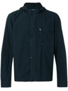 Cp Company Hooded Lightweight Jacket, Men's, Size: Large, Blue, Cotton/polyimide