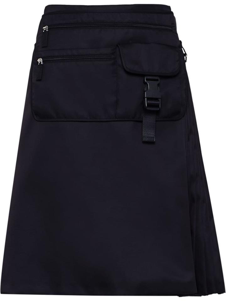 Prada Multi-pocket Belt Bag Skirt - Black