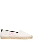 Saint Laurent Embroidered Espadrilles - White