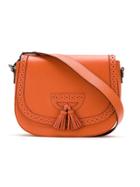Sarah Chofakian Leather Crossbody Bag - Orange