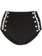 Morgan Lane Estelle High-waisted Bikini Bottoms - Black