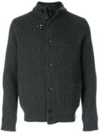 Fay Button-down Knitted Cardigan - Grey