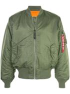 Alpha Industries Oversized Bomber Jacket - Green