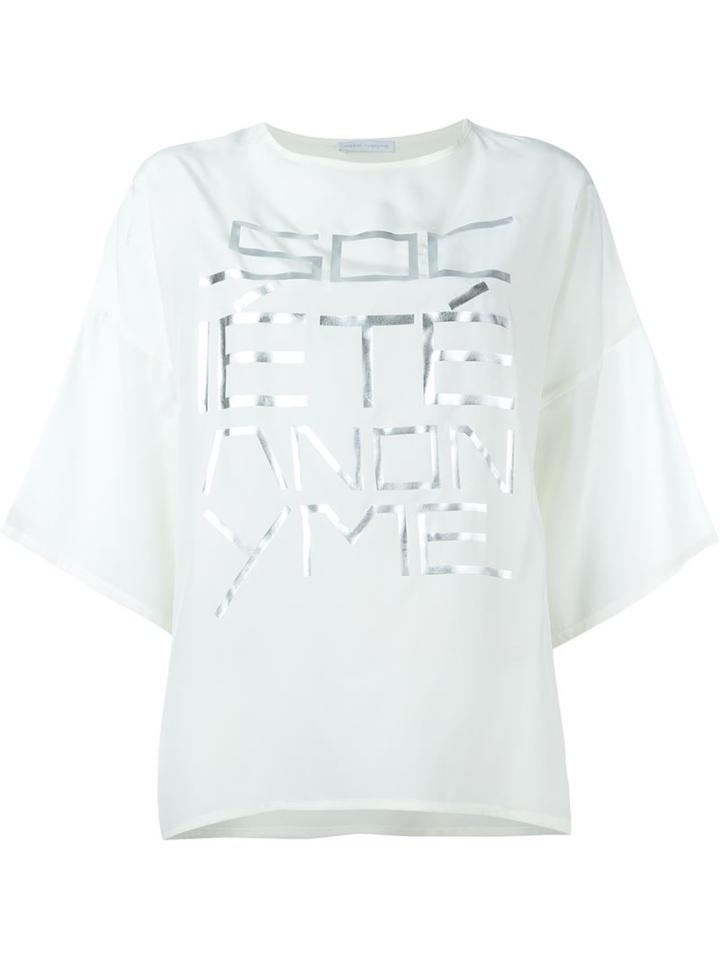 Société Anonyme Oversized Front Print T-shirt