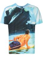 No21 Surfer Print T-shirt - Blue