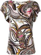 Emilio Pucci Flutter Sleeve Printed T-shirt