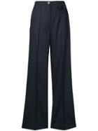 See By Chloé High Rise Wide-leg Trousers - Blue