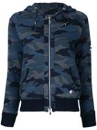 Loveless Camouflage Print Jacket, Women's, Size: 34, Blue, Cotton