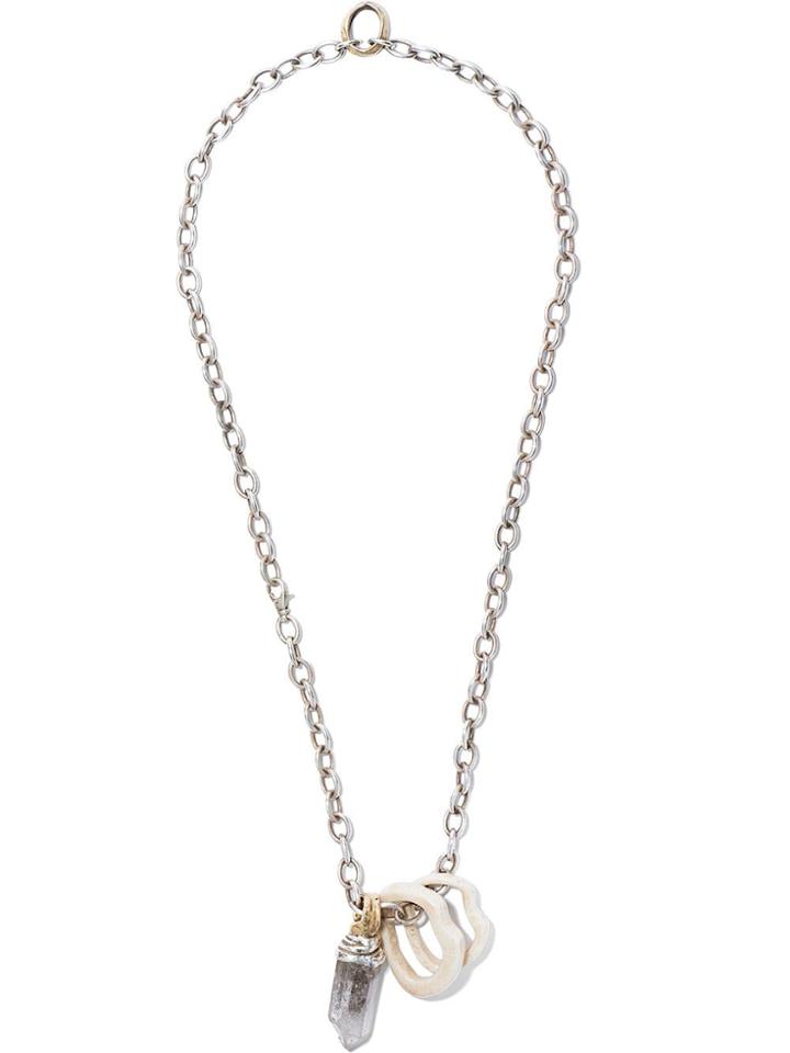 Hunrod Crystal Stacking Necklace - Silver