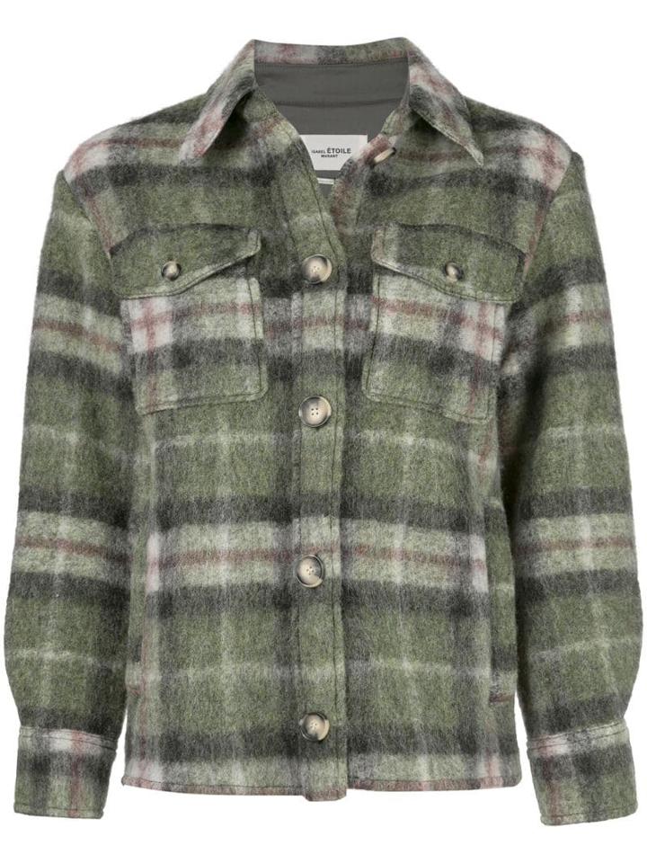 Isabel Marant Étoile Plaid Shirt Jacket - Green