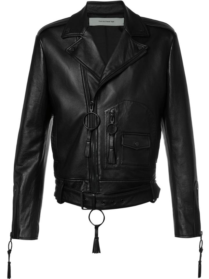 Off-white Giorgio De Chirico Biker Jacket - Black
