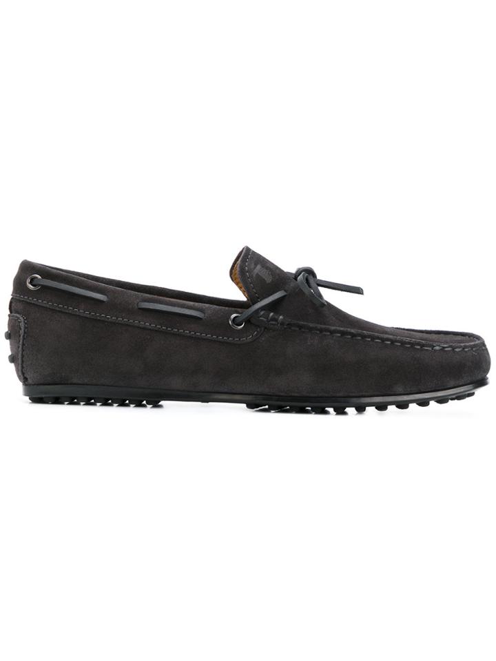 Tod's Lace Detail Loafers - Grey