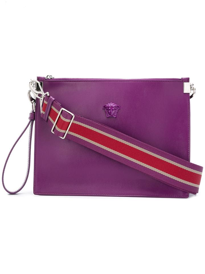 Versace - Palazzo Medusa Wristlet Clutch Bag - Women - Leather - One Size, Pink/purple, Leather