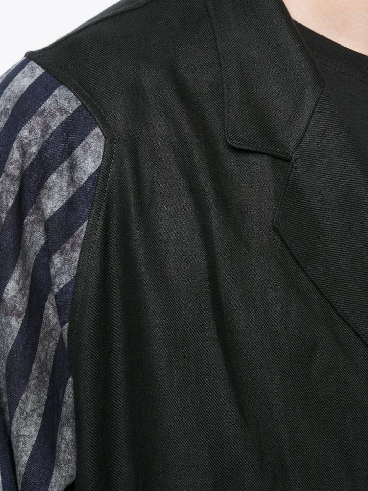 Yohji Yamamoto Zip Notch Coat - Black