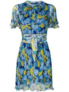 Pinko Floral Print Wrap Dess - Blue