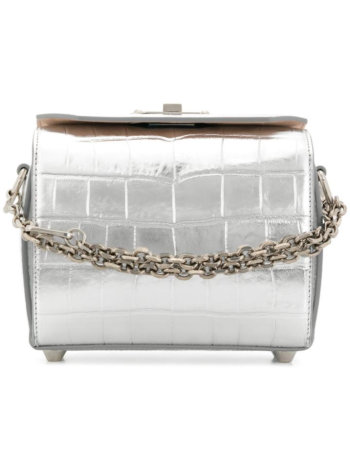 Alexander Mcqueen Box Bag 19 - Grey