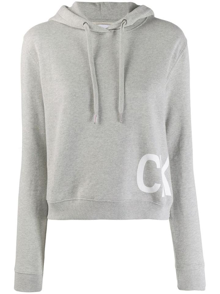 Calvin Klein Jeans Boxy Hoodie - Grey