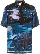 Paul Smith Midnight Print Shirt - Blue