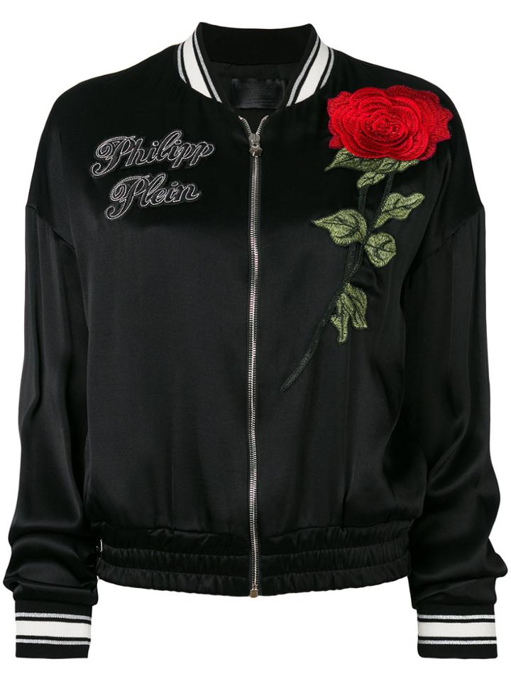 Philipp Plein Rosamah Bomber Jacket - Black