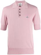 Vivienne Westwood Chest Logo Polo Shirt - Pink