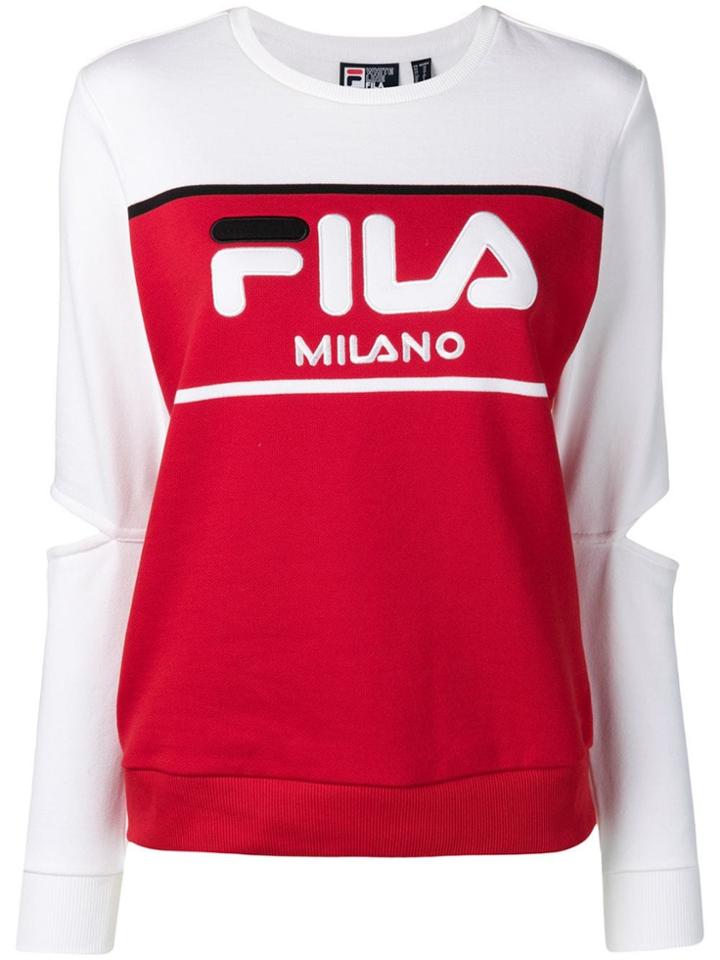 Fila Cutout Logo Sweatshirt - White