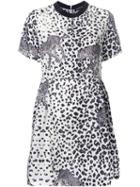Markus Lupfer Leopard Print Dress, Women's, Size: Medium, White, Silk