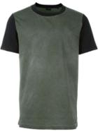 Diesel Contrast Sleeve T-shirt, Men's, Size: L, Green, Cotton