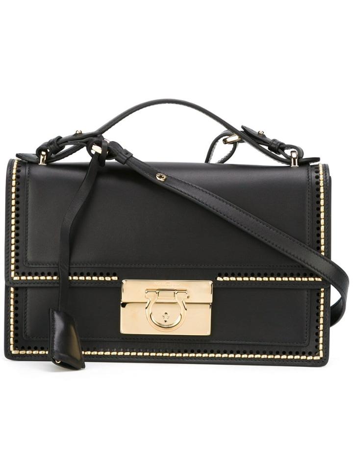 Salvatore Ferragamo 'aileen' Crossbody Bag - Black
