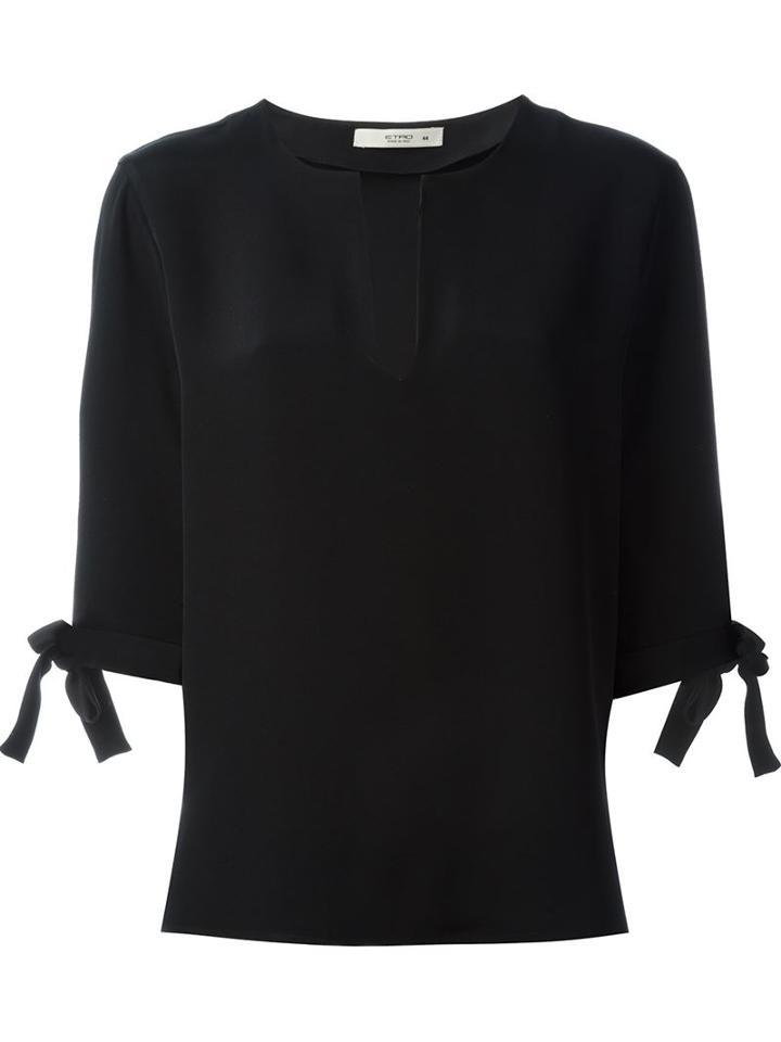 Etro Tie Detail T-shirt