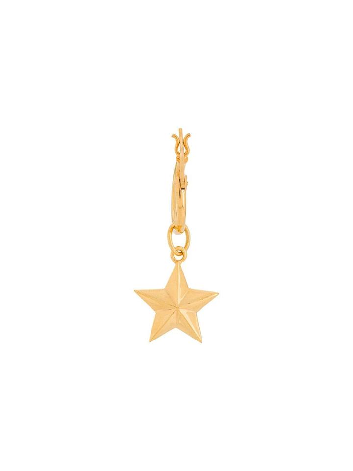 True Rocks Star Hoop Earring - Gold