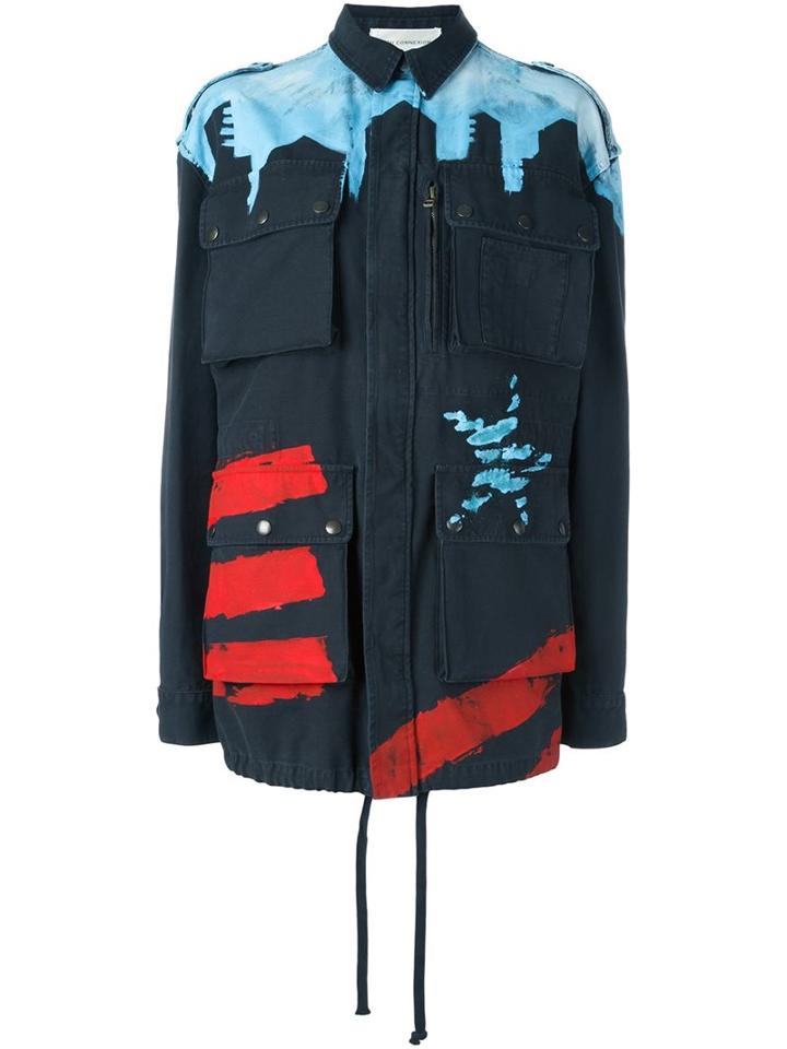 Faith Connexion Hand Painted Effect Military Jacket