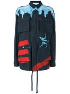 Faith Connexion Hand Painted Effect Military Jacket