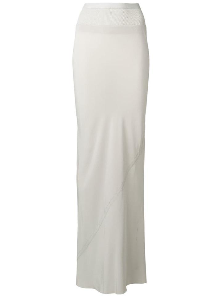 Rick Owens Long Coda Skirt - Grey