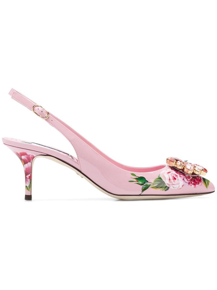Dolce & Gabbana Bellucci Slingback Pumps - Pink
