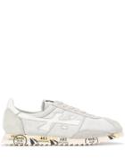 White Premiata Hattori Low Top Sneakers - Grey